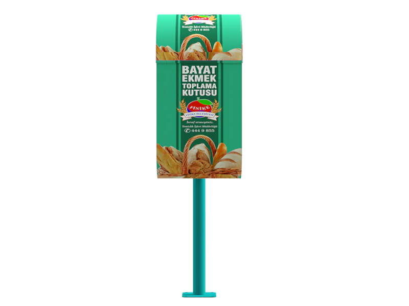 metal bayat ekmek toplama kutusu görsel 2