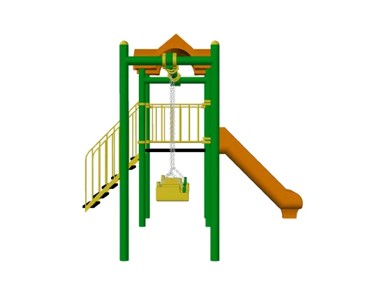 tek kuleli salıncaklı çocuk oyun parkı görsel 2